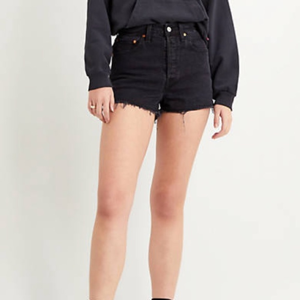 Levi's Distressed Ribcage shorts - barely worn